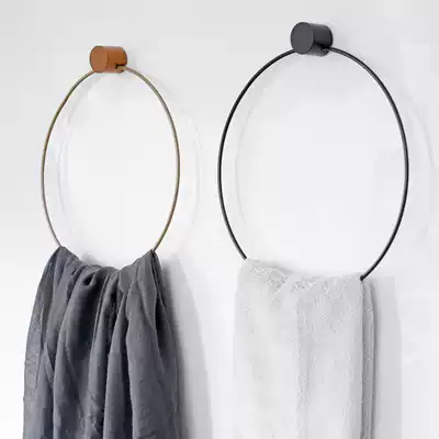 Original Danish design creative round towel rack shelf Scarf rack Jewelry hanging decoration hand-made shelf