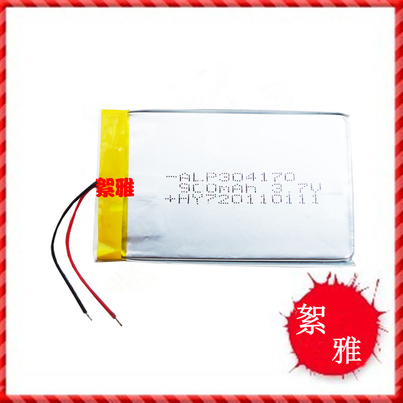 3 7v 4 2V Lithium battery MP3 MP4 mid ultra thin polymer battery 900mah 304170