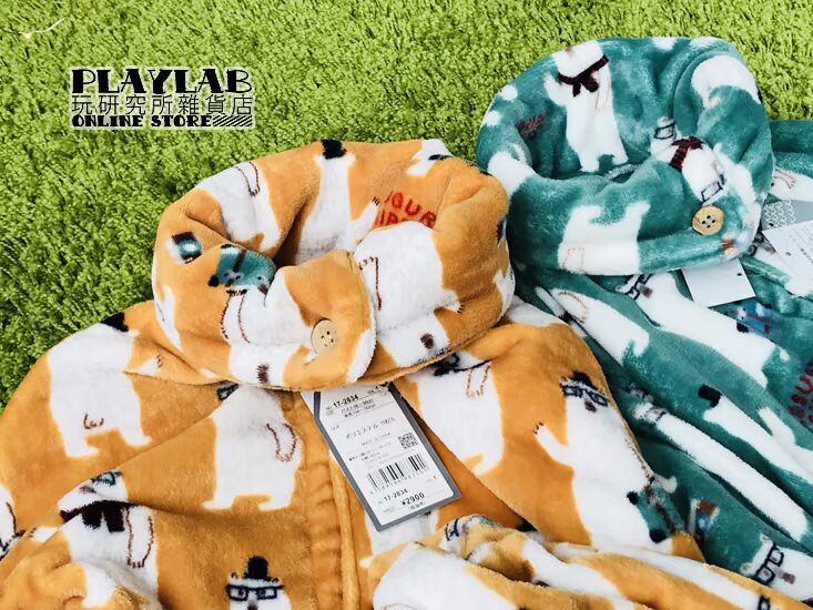 Day D 熊熊 Flannel dày ấm dài phần cổ cao dịch vụ đồ ngủ tại nhà (2 lựa chọn) áo kiểu nữ