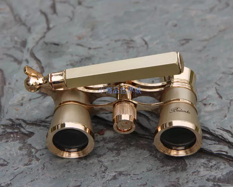 Ưu đãi đặc biệt ống nhòm vàng 3x25 đồng hồ kim loại cao cấp sang trọng - Kính viễn vọng / Kính / Kính ngoài trời