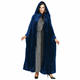 Unisex Adult Velvet Hooded Cape King Queen Renaissance Medieval Costume Cape Robe
