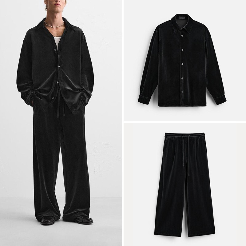 Cabinet 429! Za Men's 2024 Winter Jogging Casual Pants 5320423 Velvet Shirt Jacket 5320422 Cabinet 429! Za Men's 2024 Winter Jogging Casual Pants 5320423 Velvet Shirt Jacket 5320422