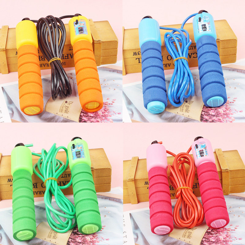 Sponge counting Jumping Rope Figure Skipping Rope Students in Fitness Jump Rope Rope Fitness Jump Rope with Aerobic Exercise