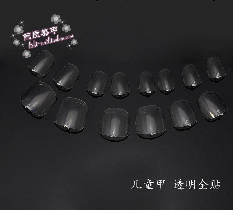 Nail Art Stickers, No-Cut Blank Fake Nail Pieces, Transparent Full-Cover Children's Nail Stickers D01, Anti-Biting Nail Stickers for Kids Nail Art Stickers, No-Cut Blank Fake Nail Pieces, Transparent Full-Cover Children's Nail Stickers D01, Anti-Biting Nail Stickers for Kids