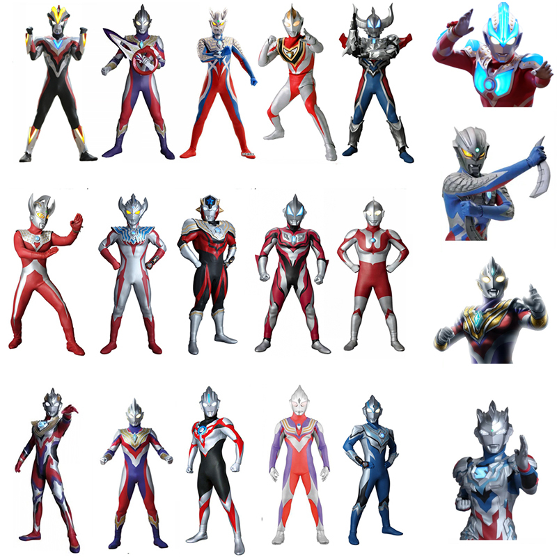 Ultraman Cartoon Children's Tattoo Stickers Cerotrigadiaga Galaxy New Generation Waterproof Long-Lasting for Boys and Girls
