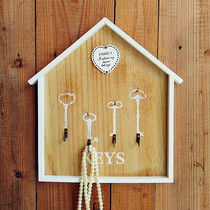 Nordic house porch coat rack key adhesive hook creative wooden hanger Wall hanger Wall hanger decoration wall decoration