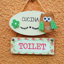 Eurostyle bathroom signs Band-card creative personality Bedroom blank door card toilet Kitchen Card Wooden