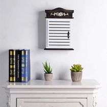 Nordic entrance key adhesive hook wooden key box key box creative home jewelry box wall-mounted can be hung