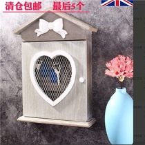 European style retro creative home porch kitchen hanging small object storage box house wall key debris adhesive hook