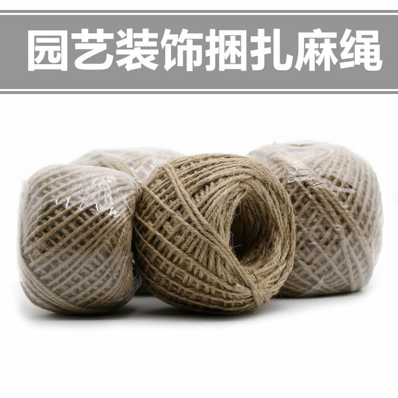 Gardening with strapping hemp rope 50m100 rice gardening decoration gardening fixed bundling rope adornment handmade hanging lamp