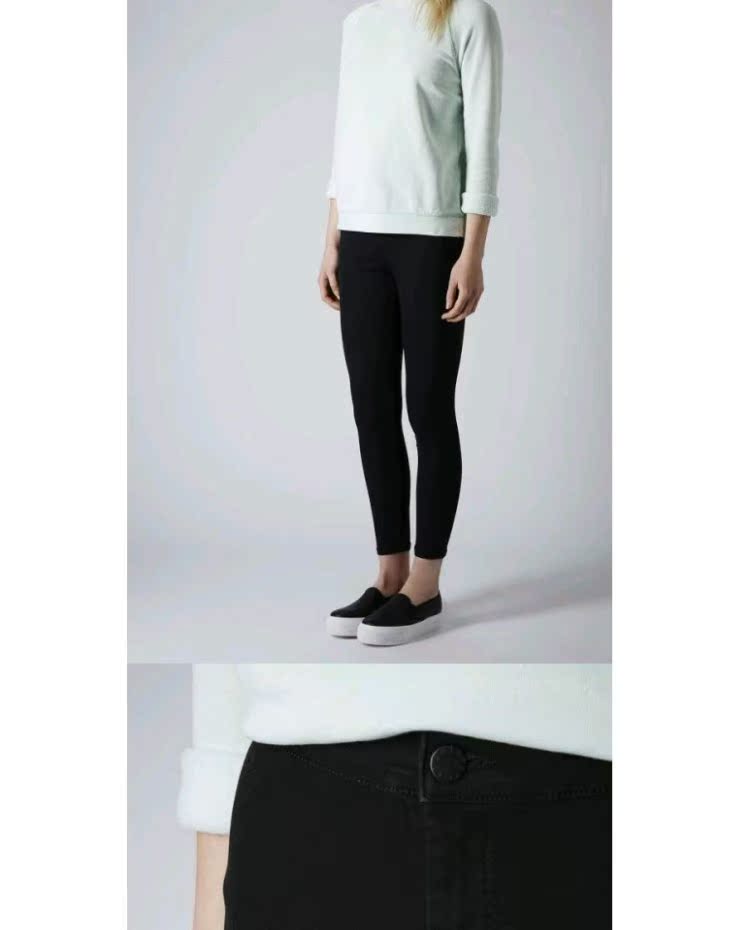 Gạo có thể được mua trong quần jean joni đen của Anh TOPSHOP [Petite Edition] quần jean dài
