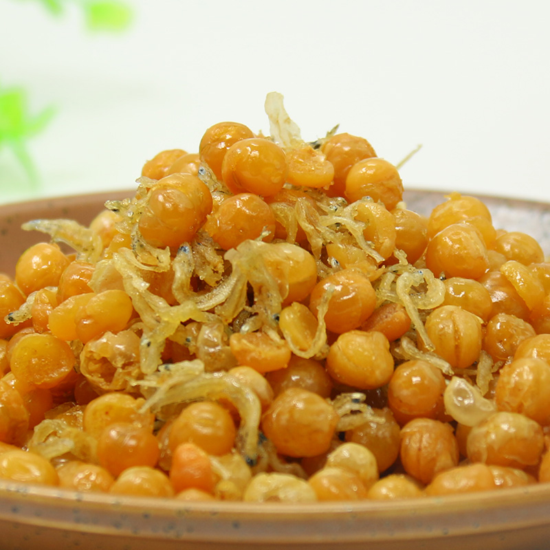 Clove fish peas golden peas, crispy beans with wine, golden beans, casual snacks, 250g can
