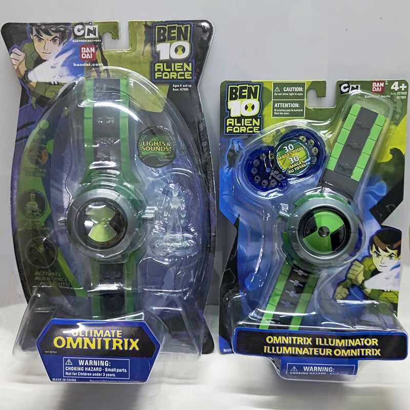 Boy Genius Tinker Bell Light-Up Watch a Sound Version/B Projection Version Blue Monkey Crab Monster Figure Toy