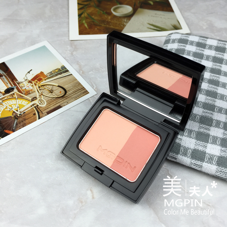 Mgpin Mao Geping quầy sản phẩm mới chính hãng phấn má hai màu mềm mại ma thuật hai màu má hồng morphe