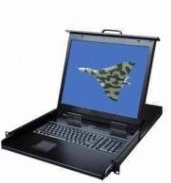 1U pull-out 8-port 17-inch switcher (also AdderLink X200-USB P-UK for sale)