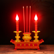 Plug-in candle worship home led electronic incense burner for Candlestick electronic incense candle for Buddha lamp for God of wealth