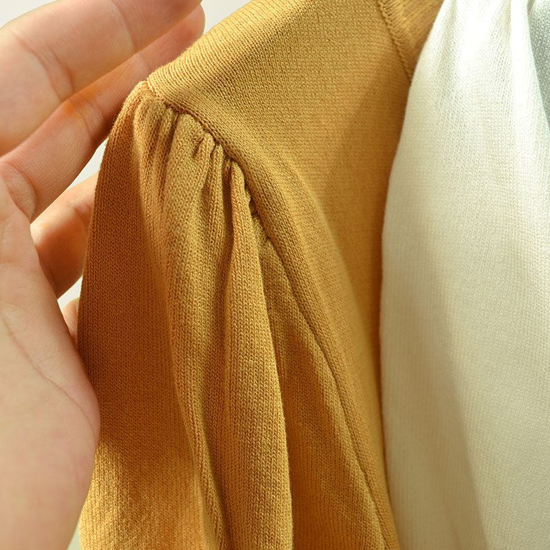 Domestic Brand Single-Piece Fashionable Puff Sleeve Drawstring Short ...