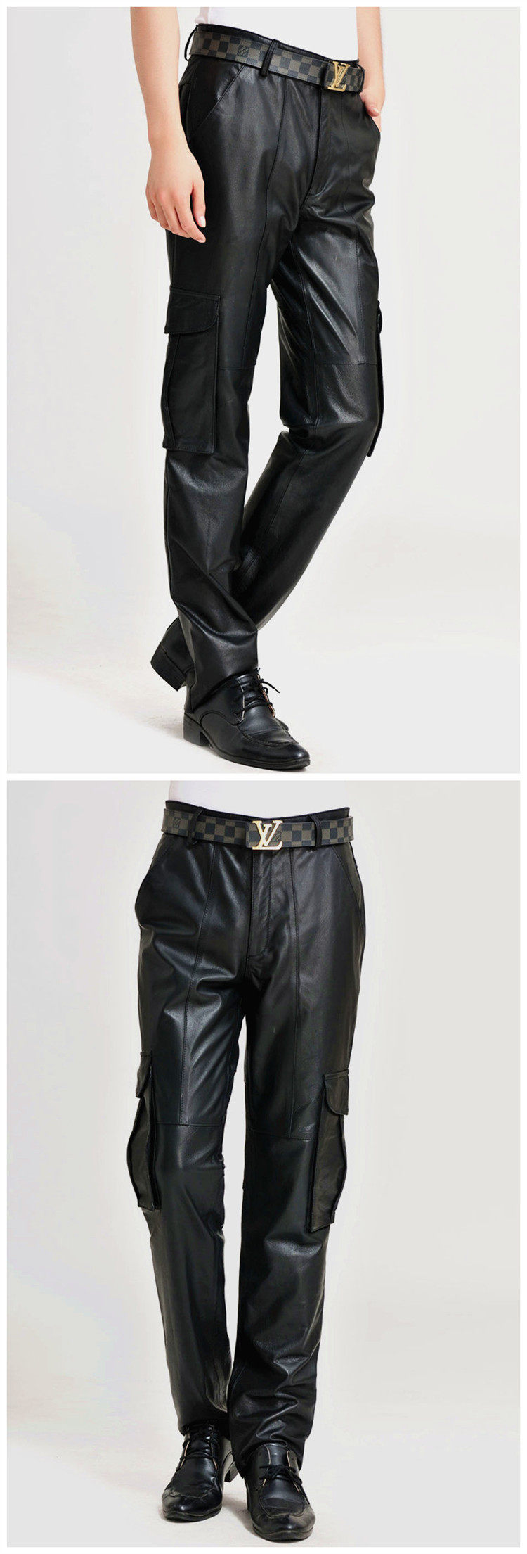 Pantalon cuir homme en vrac pour jeunesse pour hiver - Ref 1491836 Image 12