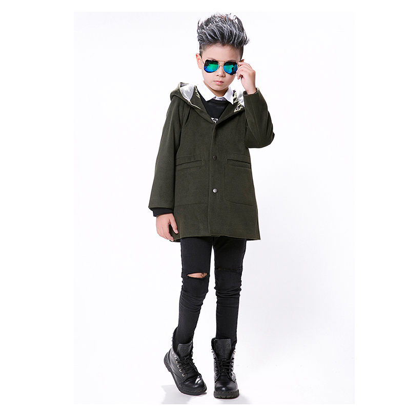 Manteau pour garcon en mélange - Ref 2161203 Image 12