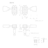 Оригинальный Nissan Gotoh SD510-SL HAPM 3X3 Jade Self-Unlick Guitar String Кнопка