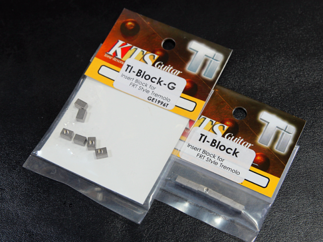 Nissan KTS FR Gotoh 1996T guitar double rocker bridge tremolo system titanium yard pressure string block