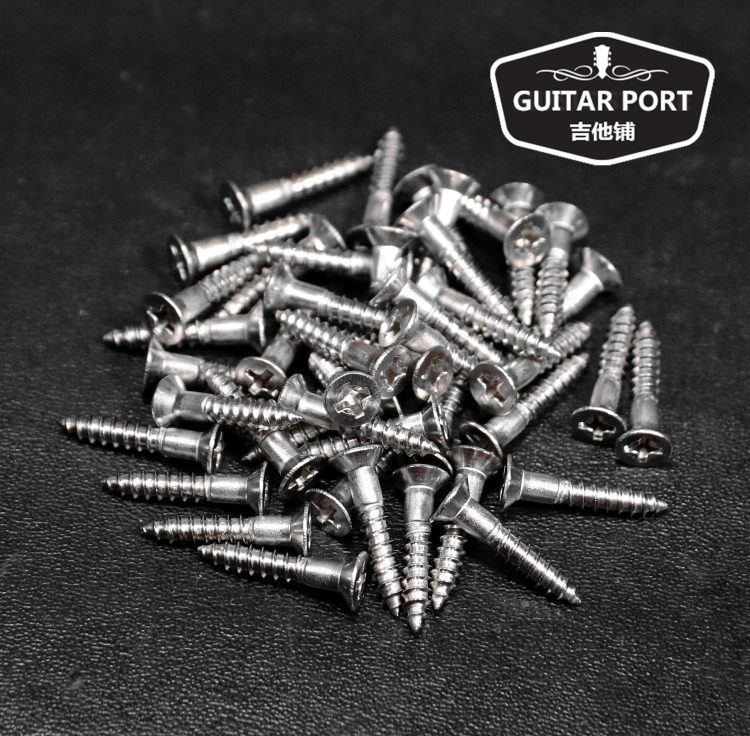 Price of a stainless steel guitar bass tele tele fixed bridge installation wood screws One