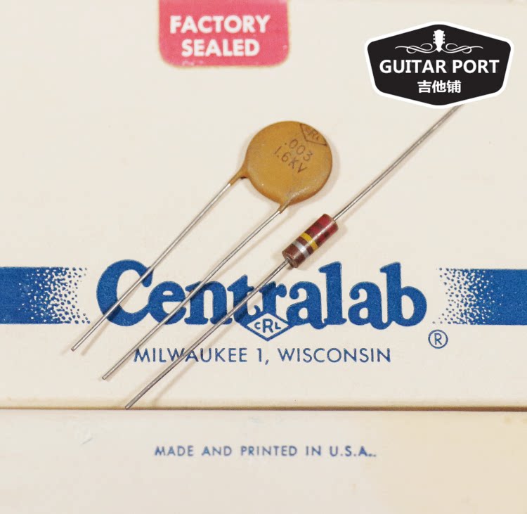 60s 60s ~ 70s Yuan year CRL Porcelain Sheet Finder Guitar Bass High Frequency Compensation Fever capacitive resistance