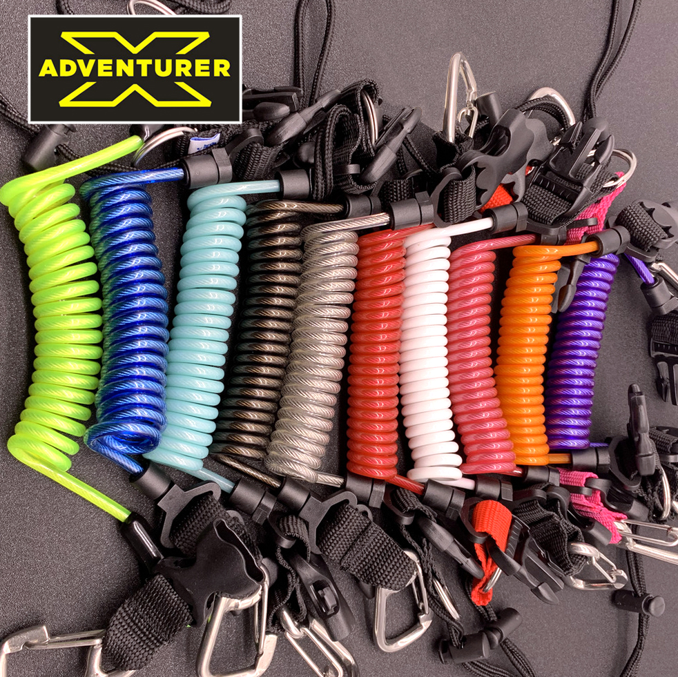 X-ADVENTURER Explorer Diving With Stainless Steel Spring Rope Anti-Loss Rope Camera Anti-Loss Rope