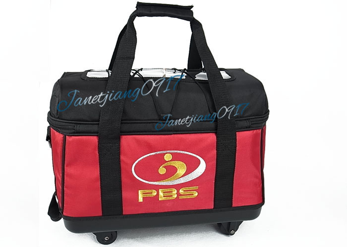 PBS bowling mà không cần tie tie túi đôi túi bóng đôi phổ quát mạnh mẽ và đáng tin cậy! Đỏ đen 	mua giày chơi bowling
