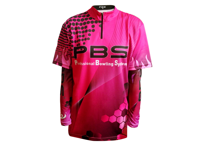 Quần áo thể thao bowling chuyên nghiệp PBS áo sơ mi bowling chơi quần áo màu đỏ bộ adidas hồng