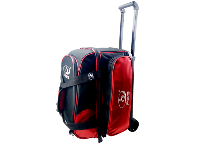 2017 new boutique 1680 DPBS đôi bóng xe đẩy bowling túi bowling bag hai túi bóng đỏ Trò chơi bowling cho trẻ mầm non