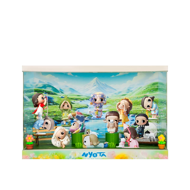 Подходящий для Bubble Mart Nyota Four Seasons Series модель слепая коробка хранение тема сцен display box украшения