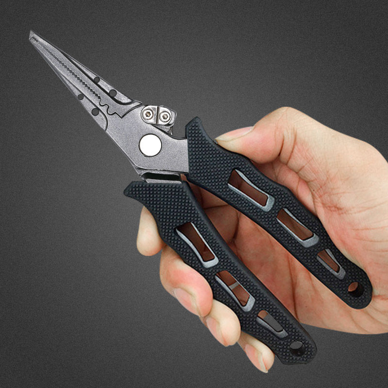 High strength stainless steel tie-hook integrated finely forged forming road subpliers non-slip control fish pliers stainless steel road subpliers