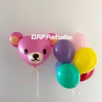 25-дюймовая голова розового медведя