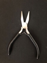 Solid hardware 4 5 inch mini toothless double spring tip nose pliers DIY handmade jewelry making tool