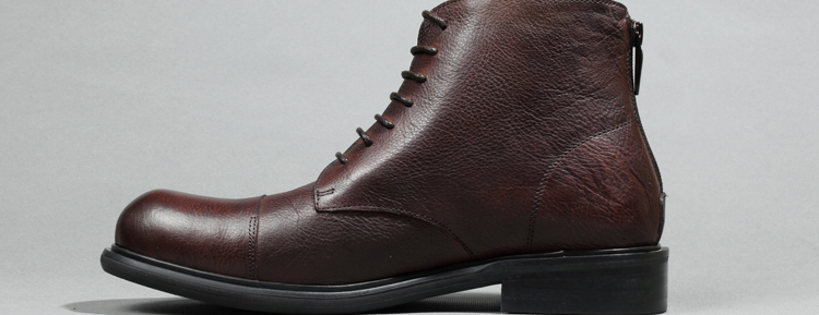 Người đàn ông châu âu và Mỹ Martin boots boots da xu hướng khởi động của nam giới England cao khởi động đầu tròn trong ống retro khởi động khởi động quân sự shop giầy