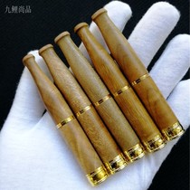 随身便携金丝楠双重过滤烟嘴金丝楠木粗细烟两用拉杆滤芯男士烟具