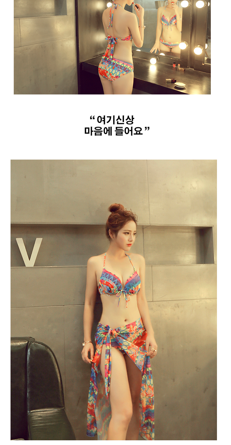 Bộ đồ bơi bikini ngực nhỏ của phụ nữ tập hợp áo ba lỗ 2018 mới quyến rũ của Hàn Quốc ao tam xuan thu