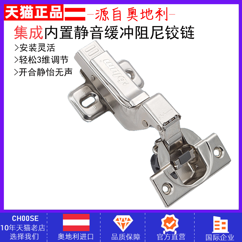 Imported Blum Blum Hinge Hydraulic Damping Buffer Hinge Cabinet Door Integral Cabinet Door Hinge Spring Pipe Hinge