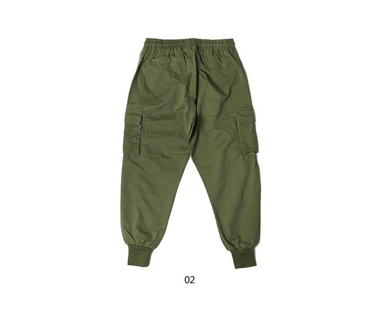 Thương hiệu Jungle Tiger Tide mặc quần yếm phiên bản Hàn Quốc của xu hướng quần lửng ống rộng dành cho nam quần áo nam đẹp