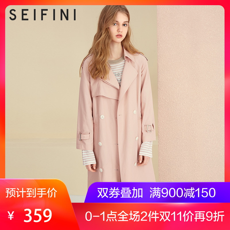 Trench pour femme  SEIFINI    en Coton en Coton - Ref 3226484 Image 1