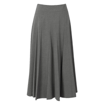 (Same style in the mall) Shifanli gray college mid-length pleated skirt 2024 summer new style 3F4340671