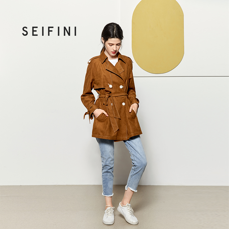 Trench pour femme  SEIFINI    en Polyester - Ref 3226960 Image 4