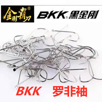 BKK Tilapia sleeve black pit fishing tilapia hook Special no barbed hook Long handle Crucian carp hook carp hook