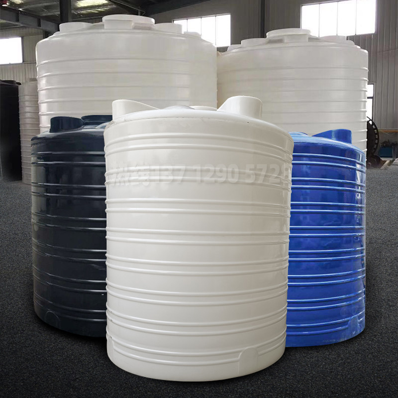 Thickened plastic water tower storage tank vertical 123450 tons chemical industry sewage pe barrel large beef tendon storage tank black blue