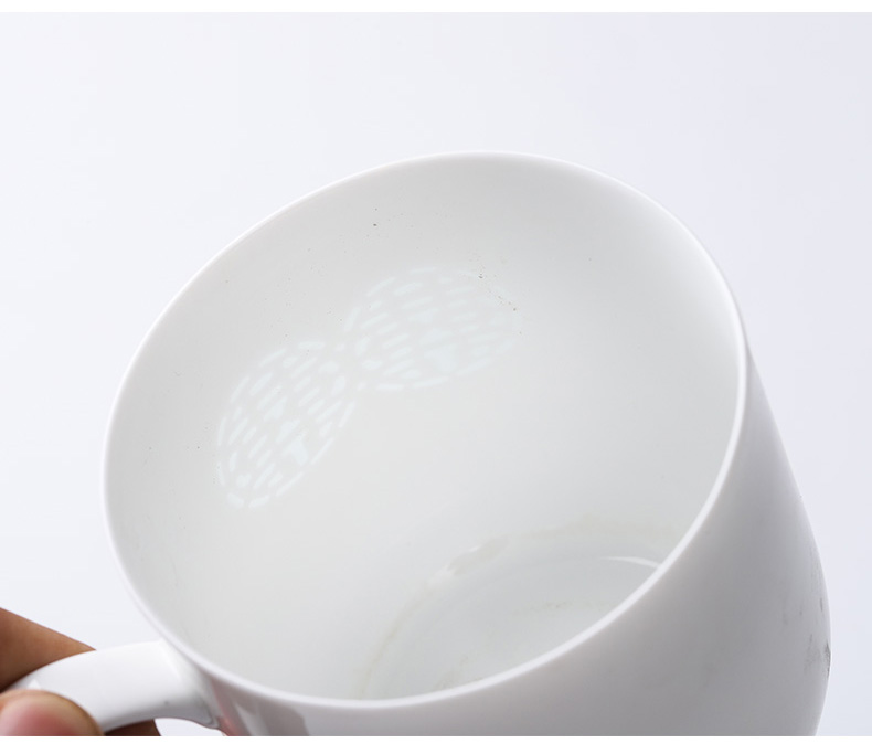 Jingdezhen ceramic cups filter cup and exquisite office cup double concentric cup tea separation filter cups with cover