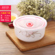 hộp cơm điện Gốm tươi bát ba bát cơm gia đình sinh viên mì ăn liền bát lớn hộp ăn trưa hộp cơm trưa tủ lạnh lò vi sóng tươi - Hộp cơm điện sưởi ấm hộp cơm cắm điện hút chân không