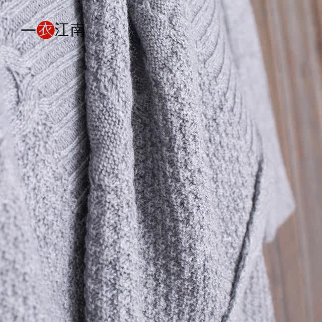 Yiyi Jiangnan 2022 ດູໃບໄມ້ລົ່ນໃຫມ່ bat sleeve shawl sweater ວັນນະຄະດີວ່າງ sweater ຂະຫນາດໃຫຍ່ຂະຫນາດໃຫຍ່ສໍາລັບແມ່ຍິງ K019