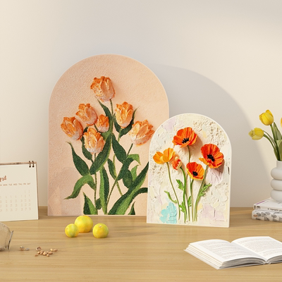 The popular cream Ins-style light luxury decorative painting covers up the ugly wall holes and door stickers, and the wall decoration for the room renovation with a girlish heart