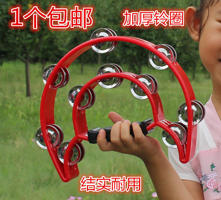 KTVで使用される大型のタンバリン／ベル、幼稚園の先生が使うタンバリン、バー、娯楽施設、手持ちのタンバリン、マラカス。